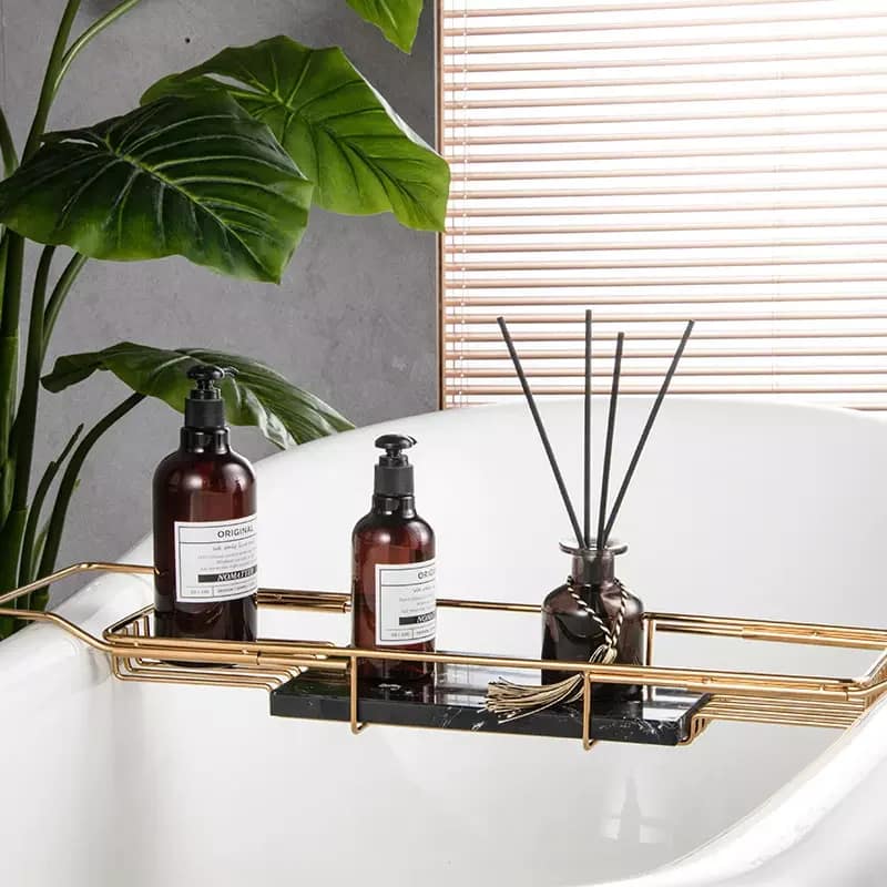 Luxury Marble Bathtub Tray Caddy